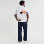 Didcot S/S Chunky Flower Stitch Shirt ecru/multi Wax London