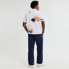 Didcot S/S Chunky Flower Stitch Shirt ecru/multi Wax London