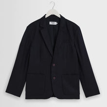 Fintry 2.0 Linen Blazer midnight Wax London