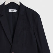 Fintry 2.0 Linen Blazer midnight Wax London