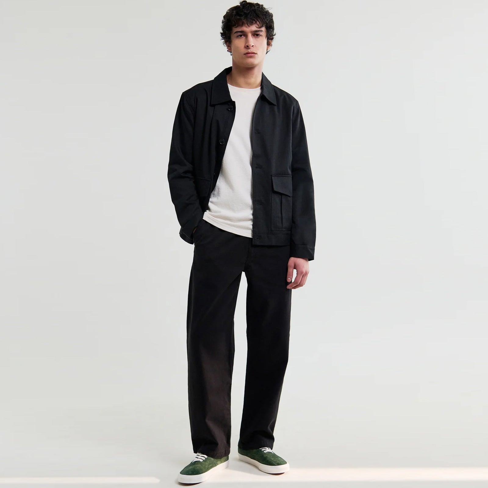 Hyde Cotton Twill Trousers black Wax London