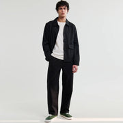 Hyde Cotton Twill Trousers black Wax London