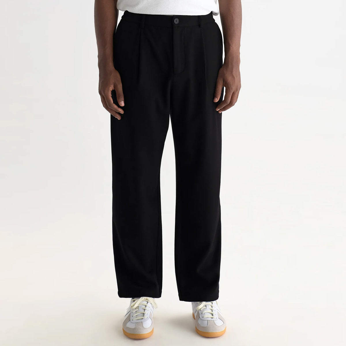 Malham Wool Blend Trousers navy