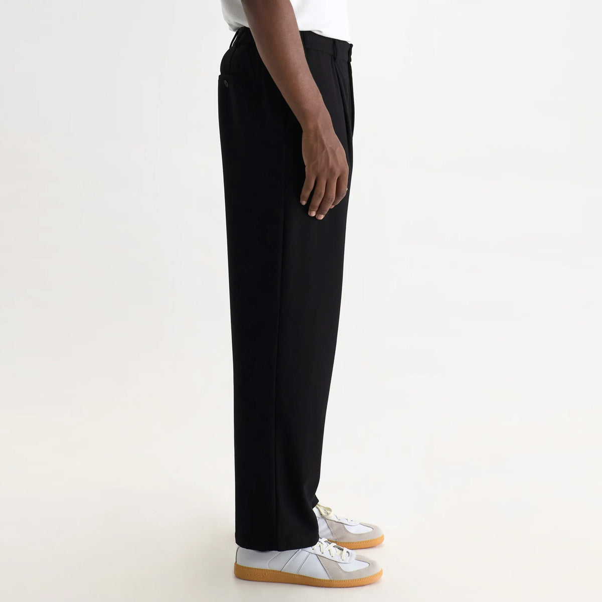 Malham Wool Blend Trousers navy