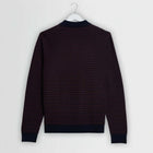 Oban Mini Geo Multi L/S Polo brown/navy
