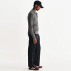 Oban Polo Diamond Stripe grey marl Wax London