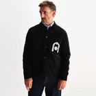 Rockley Overshirt Velvet Applique black/ecru Wax London