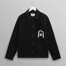 Rockley Overshirt Velvet Applique black/ecru Wax London