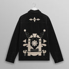 Rockley Overshirt Velvet Applique black/ecru Wax London