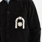 Rockley Overshirt Velvet Applique black/ecru Wax London