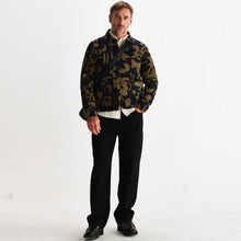 Rockley Oveshirt Shapes Jumbo Cord navy/khaki Wax London