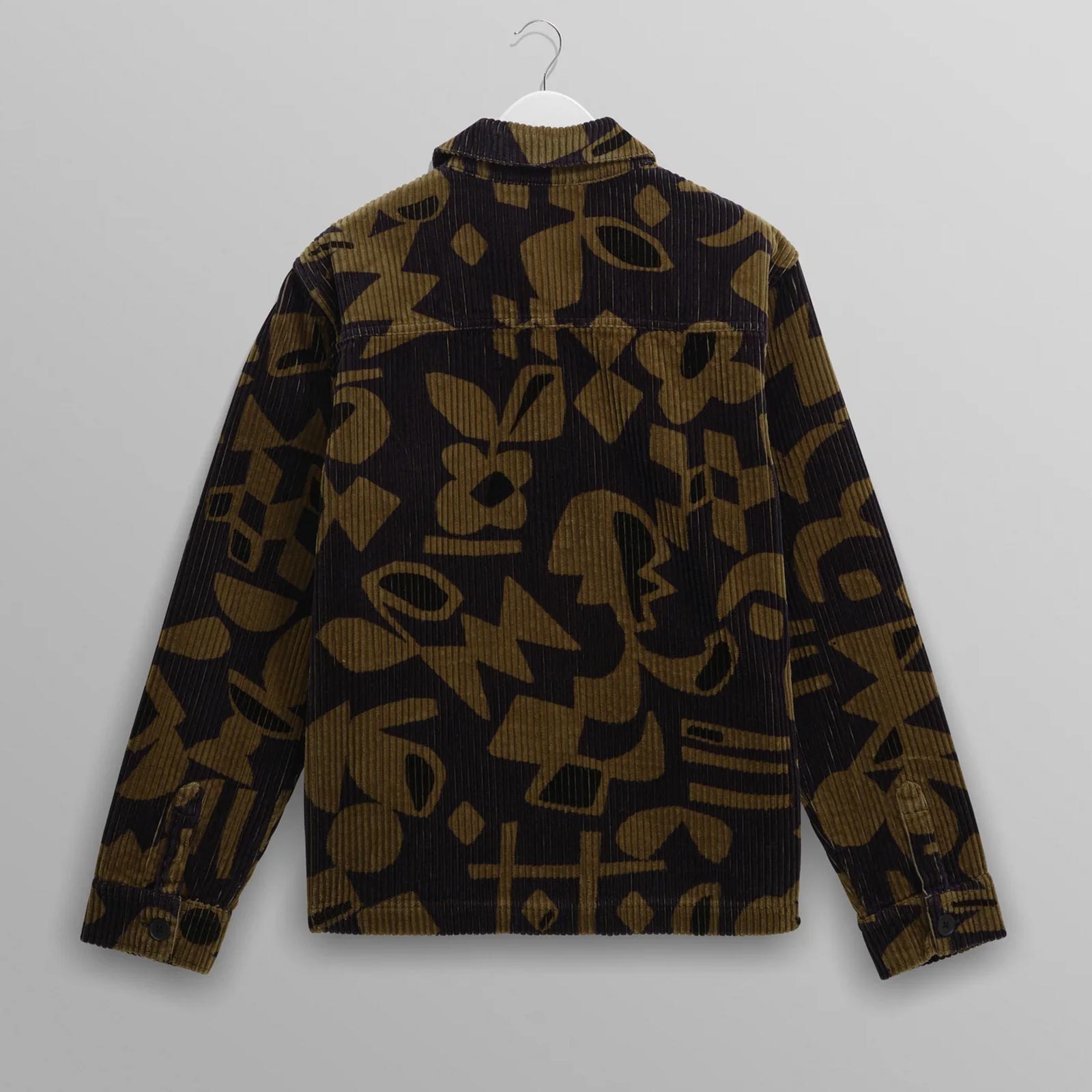 Rockley Oveshirt Shapes Jumbo Cord navy/khaki Wax London