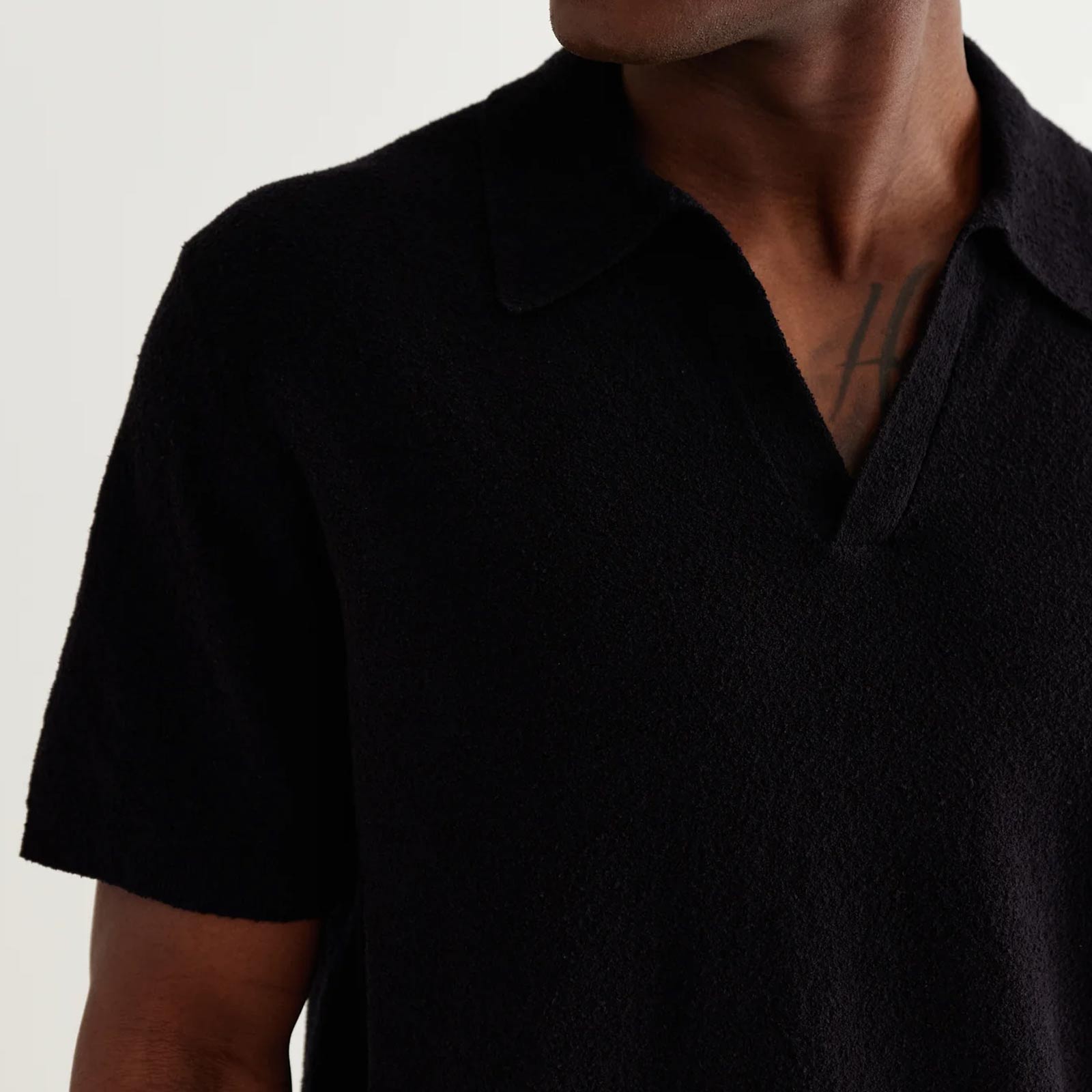 Siena S/S Polo black Wax London