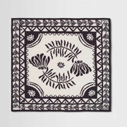 Sloane Painted Flower Neckscarf navy/ecru Wax London