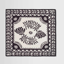 Sloane Painted Flower Neckscarf navy/ecru Wax London