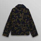 Tate Fleece Shapes Borg navy/khaki Wax London