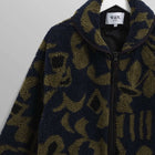 Tate Fleece Shapes Borg navy/khaki Wax London