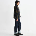 Tate Fleece Shapes Borg navy/khaki Wax London