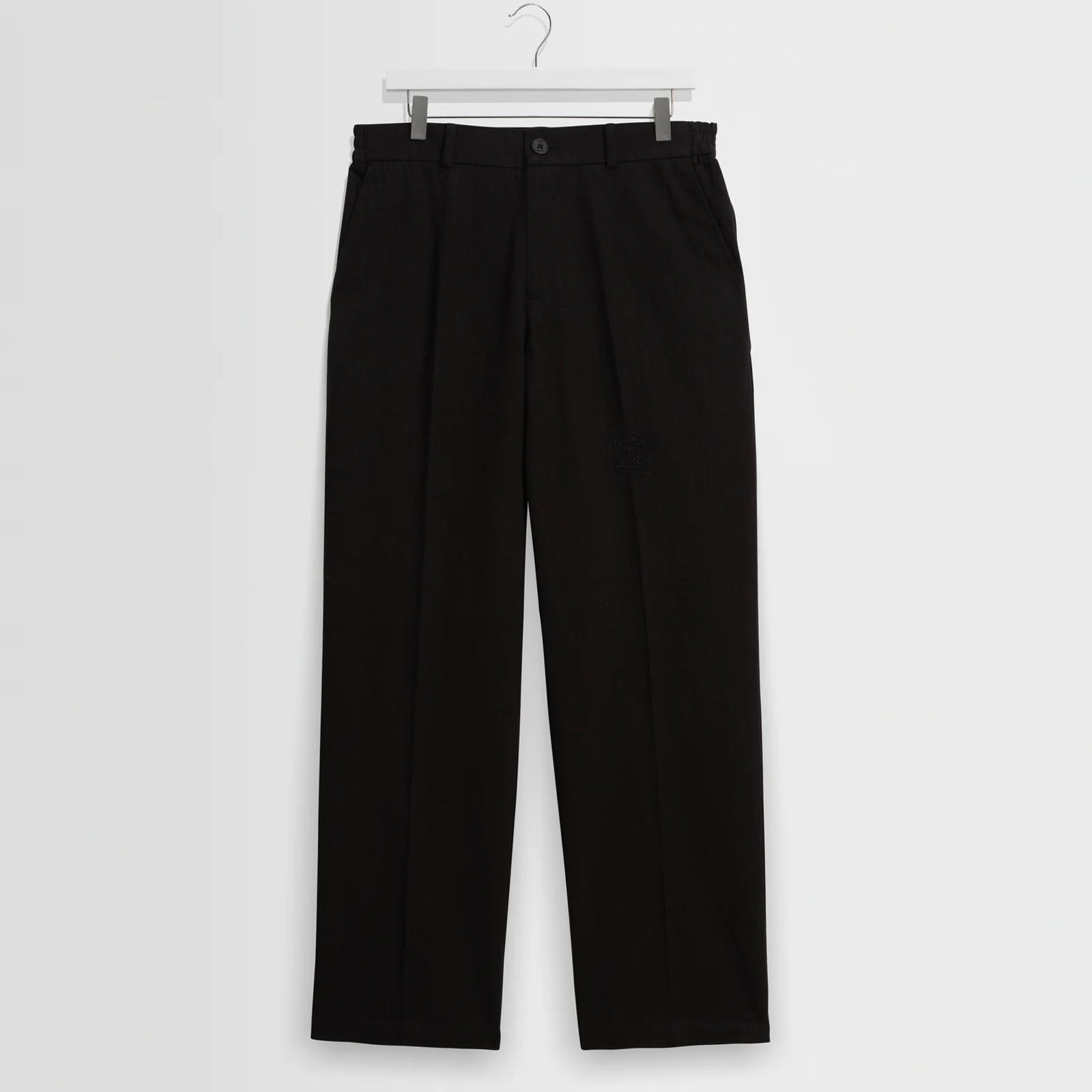 Tyne Cotton Tencel Trousers black Wax London