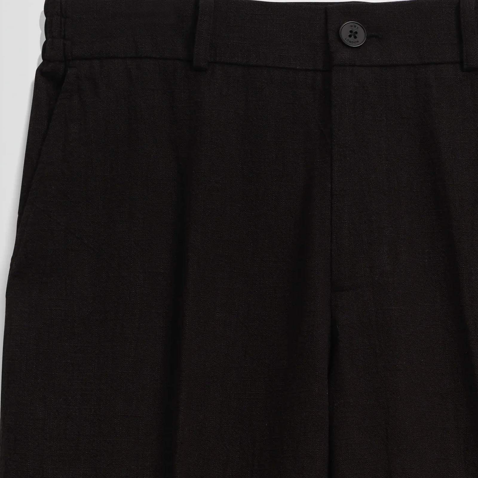 Tyne Cotton Tencel Trousers black Wax London