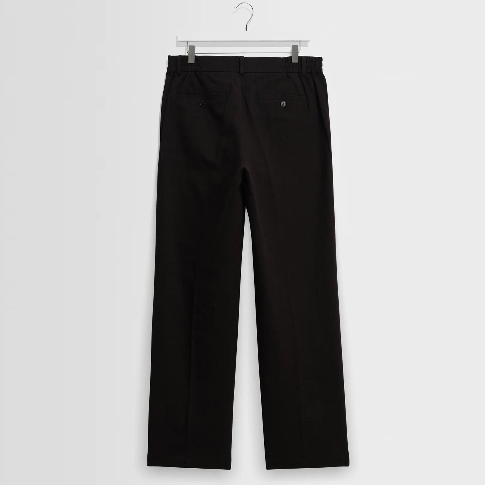Tyne Cotton Tencel Trousers black Wax London