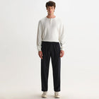 Tyne Wool Blend Trousers navy