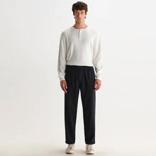 Tyne Wool Blend Trousers navy