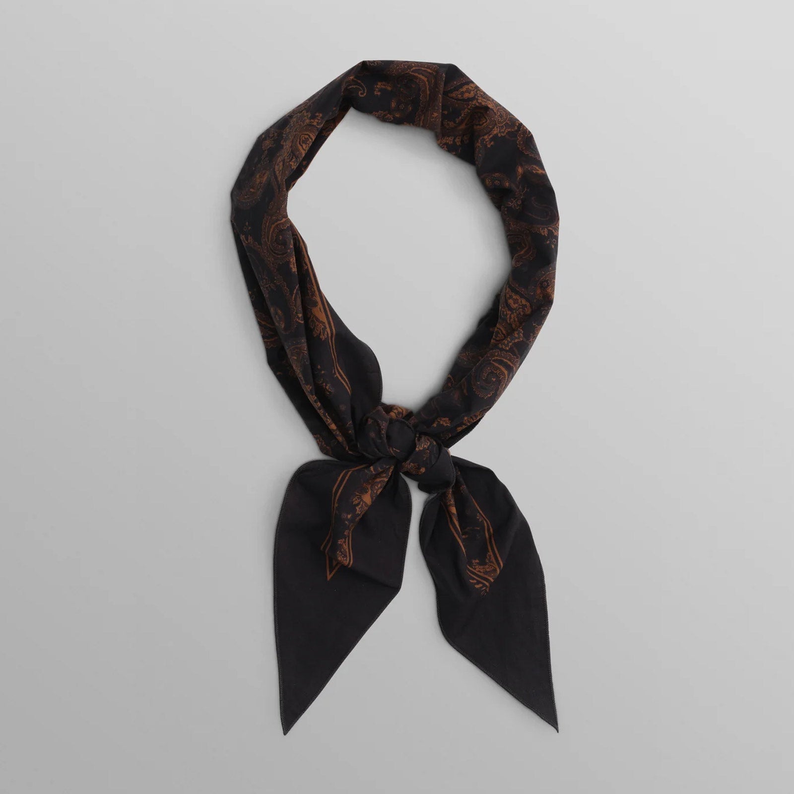 Vallance - Paisley Neck Scarf black/brown Wax London