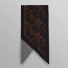 Vallance - Paisley Neck Scarf black/brown Wax London