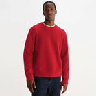 Wilde Fluffy Wool Blend Crew red