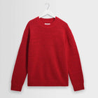 Wilde Fluffy Wool Blend Crew red