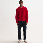 Wilde Fluffy Wool Blend Crew red