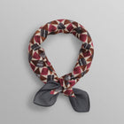 Sloane - Burgundy Painted Geometric Neck Scarf burgundy/multi Wax London