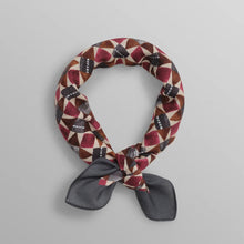 Sloane - Burgundy Painted Geometric Neck Scarf burgundy/multi Wax London
