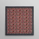 Sloane - Burgundy Painted Geometric Neck Scarf burgundy/multi Wax London