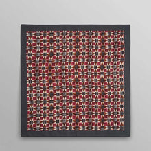 Sloane - Burgundy Painted Geometric Neck Scarf burgundy/multi Wax London