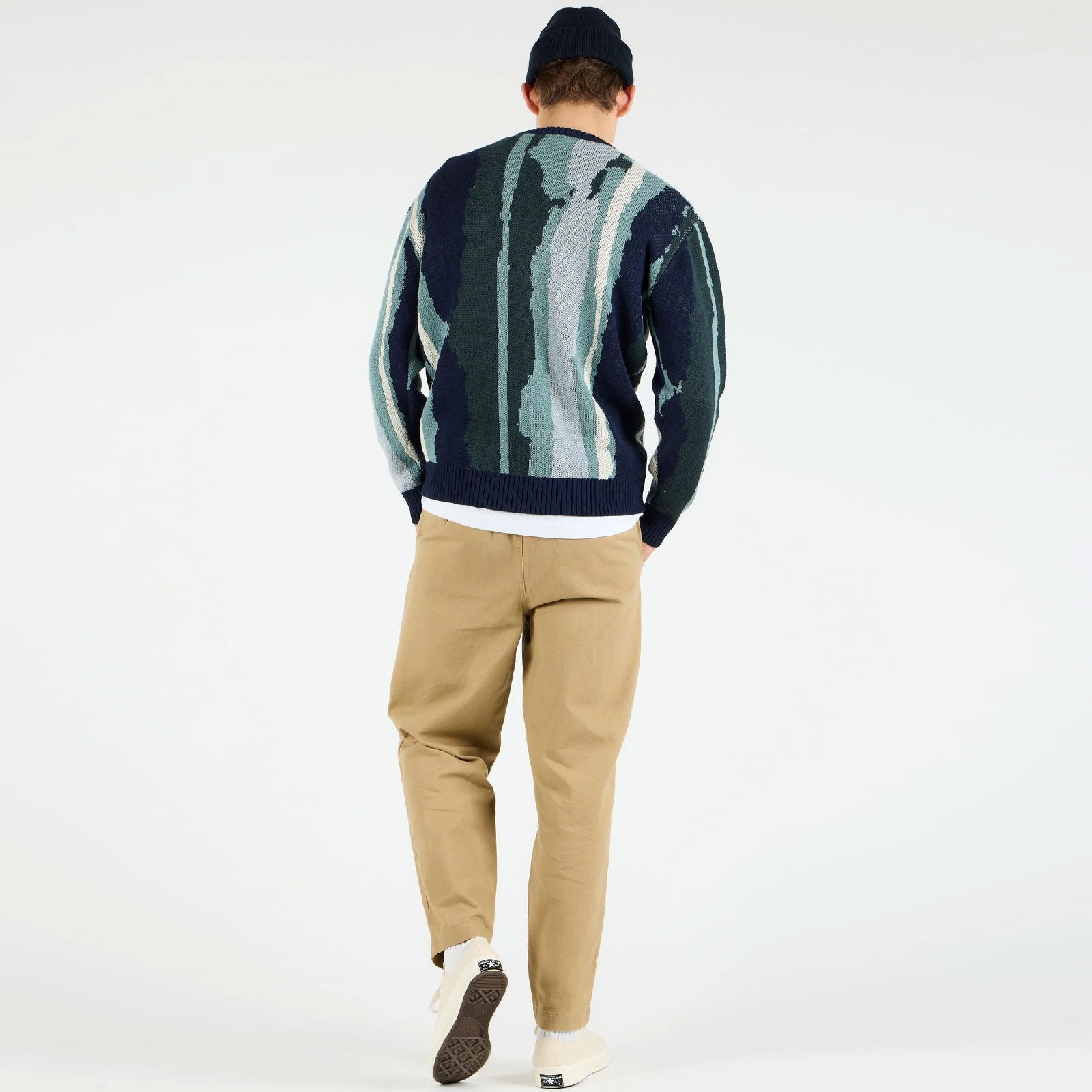 WeJohnson Jumper navy blue-dark green 261.506-486 Wemoto