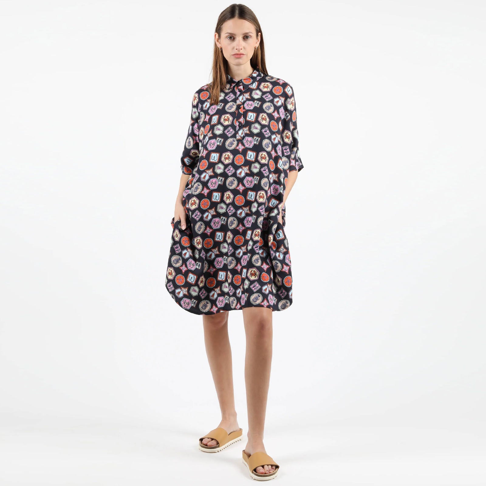 WeAvril Midi Dress multicolor