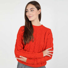 Tara Knit Sweater 222.512-511 burnt henna