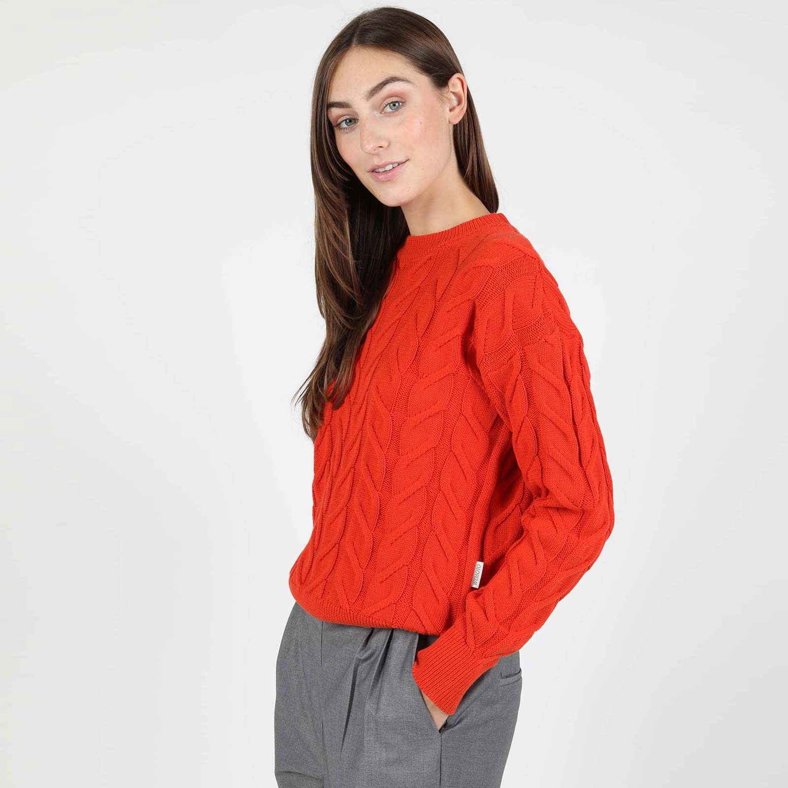 Tara Knit Sweater 222.512-511 burnt henna