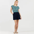 WeAmbre Top navy blue-atlantic green Wemoto