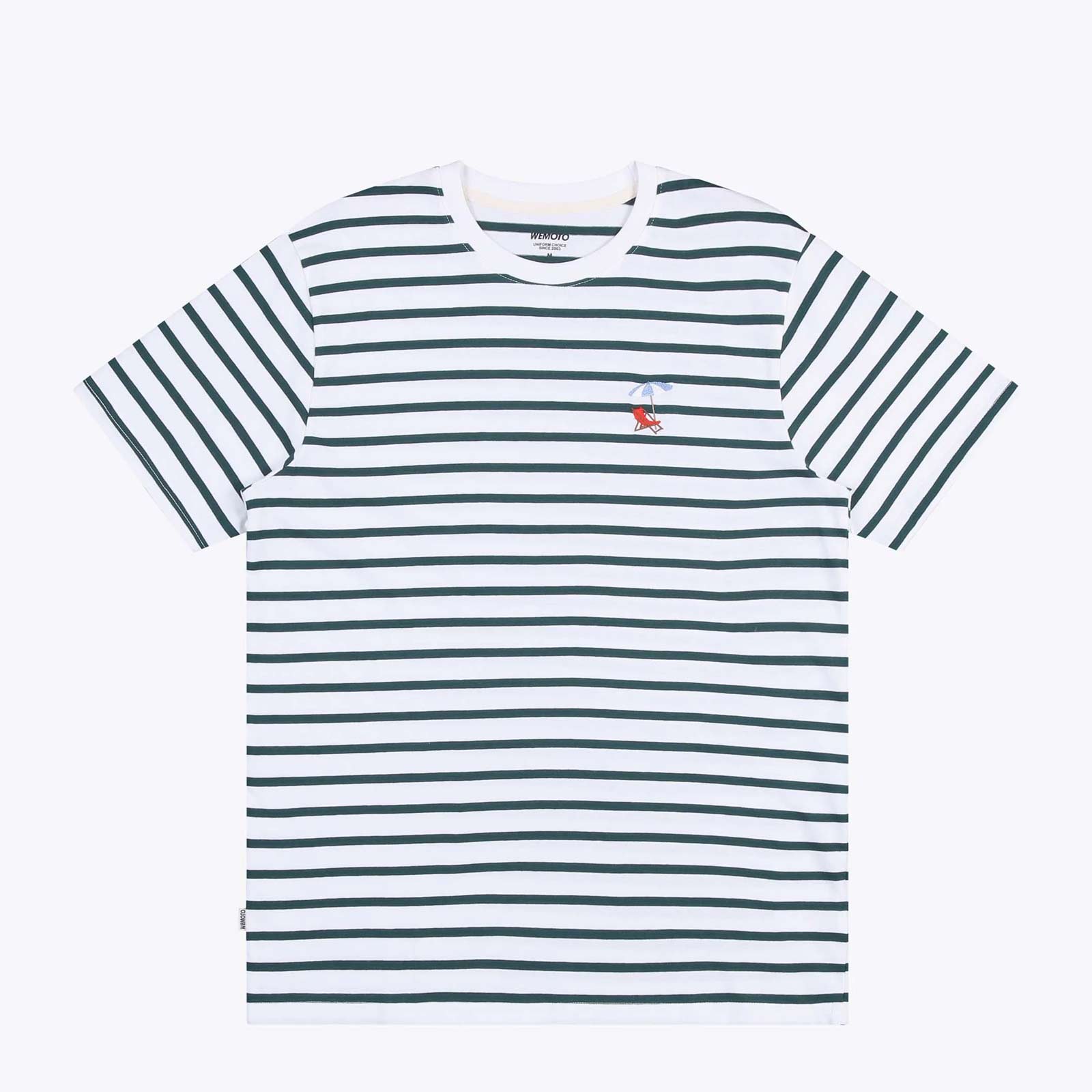 WeBeach Tee glazed green-white Wemoto