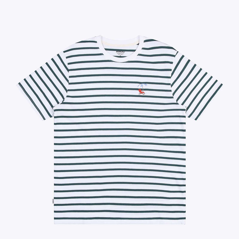 WeBeach Tee glazed green-white Wemoto