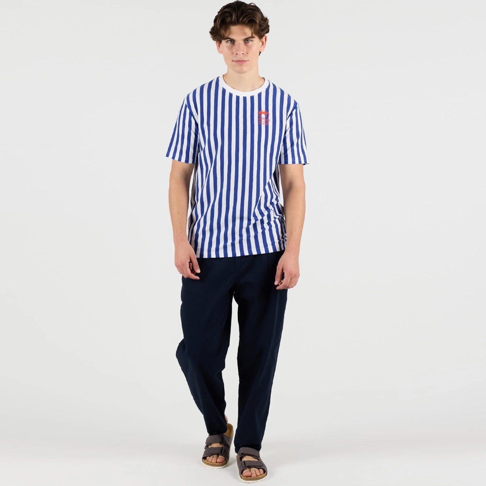 WeBudget Tee white-royal blue Wemoto