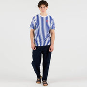 WeBudget Tee white-royal blue Wemoto