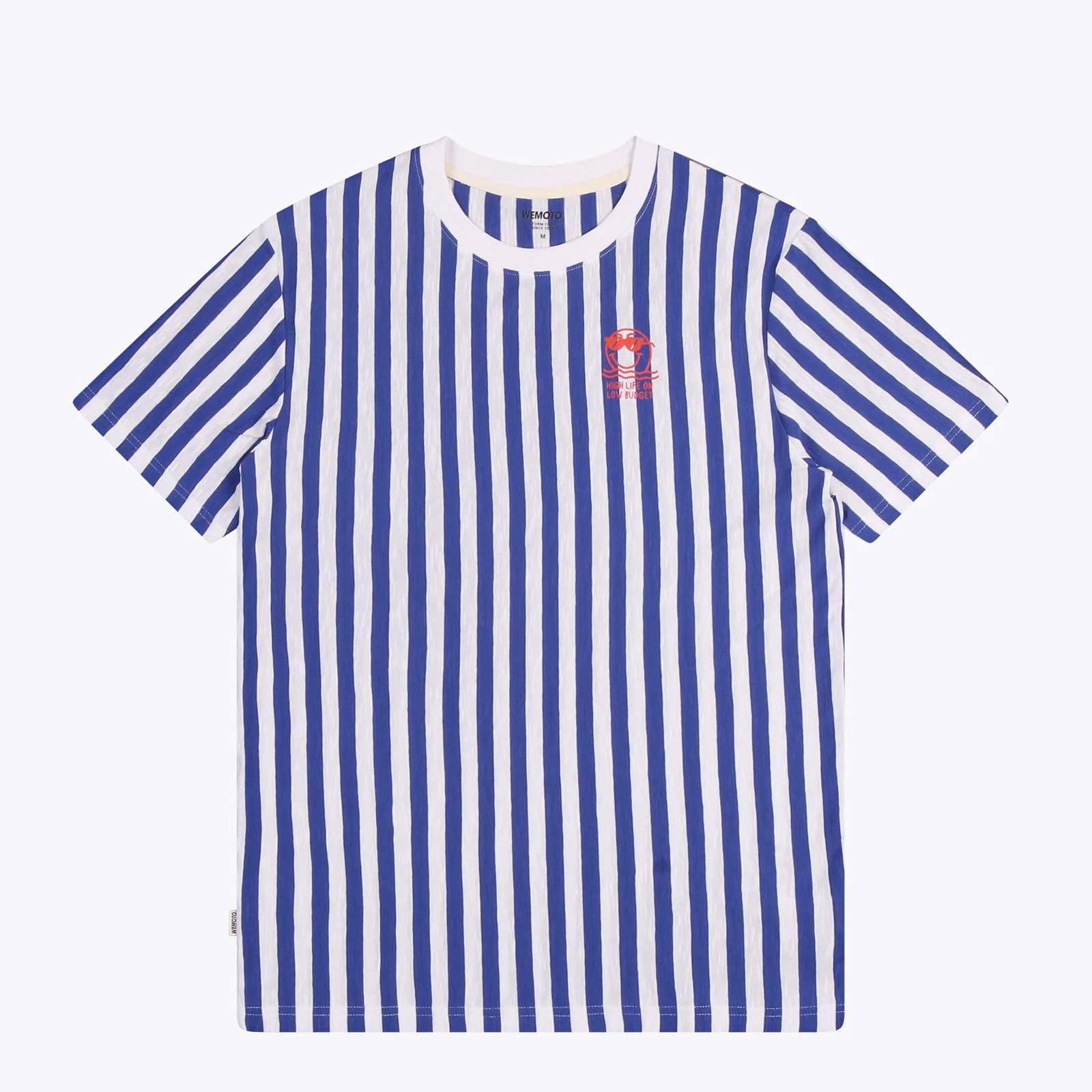 WeBudget Tee white-royal blue Wemoto