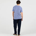WeBudget Tee white-royal blue Wemoto