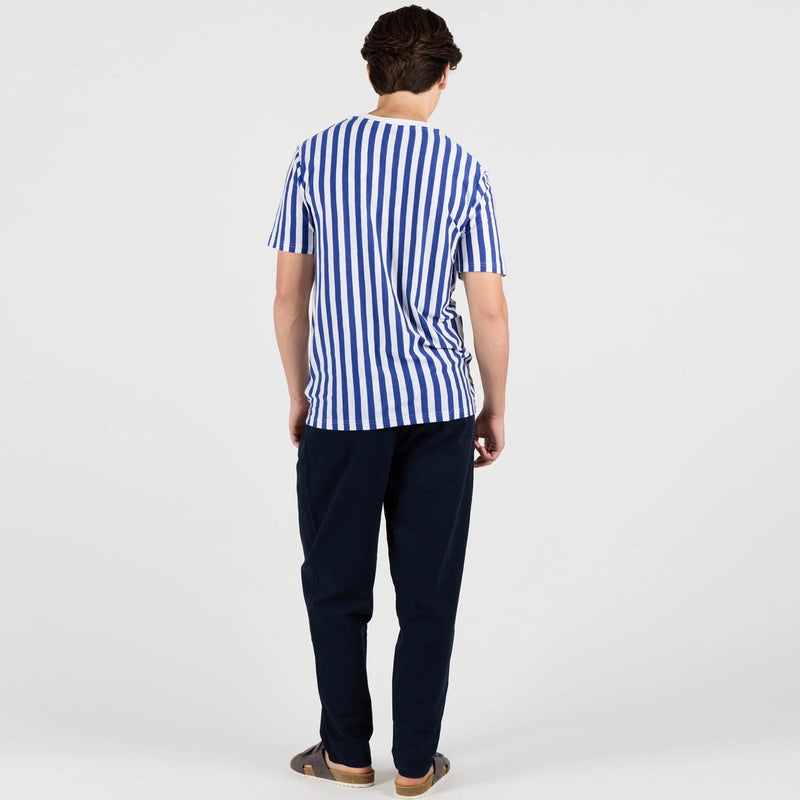 WeBudget Tee white-royal blue Wemoto