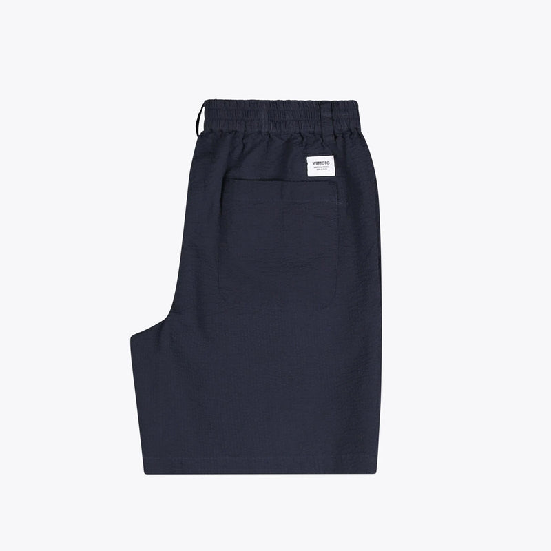 WeDevon Seersucker Shorts dark navy Wemoto