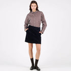 WeElla Cord Skirt navy blue